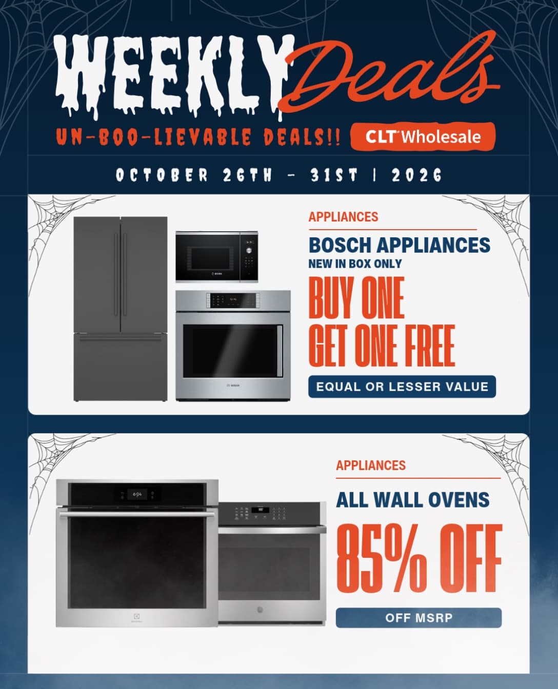 THE WEEKLY DEALS ARE GETTING SPOOKY! 🎃🔥 We’ve got some SCARY GOOD savings coming your way this week, and you guys d…